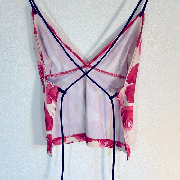 Vintage TRIPP NYC Rose Halter Tank: size S - Picture 4 of 10